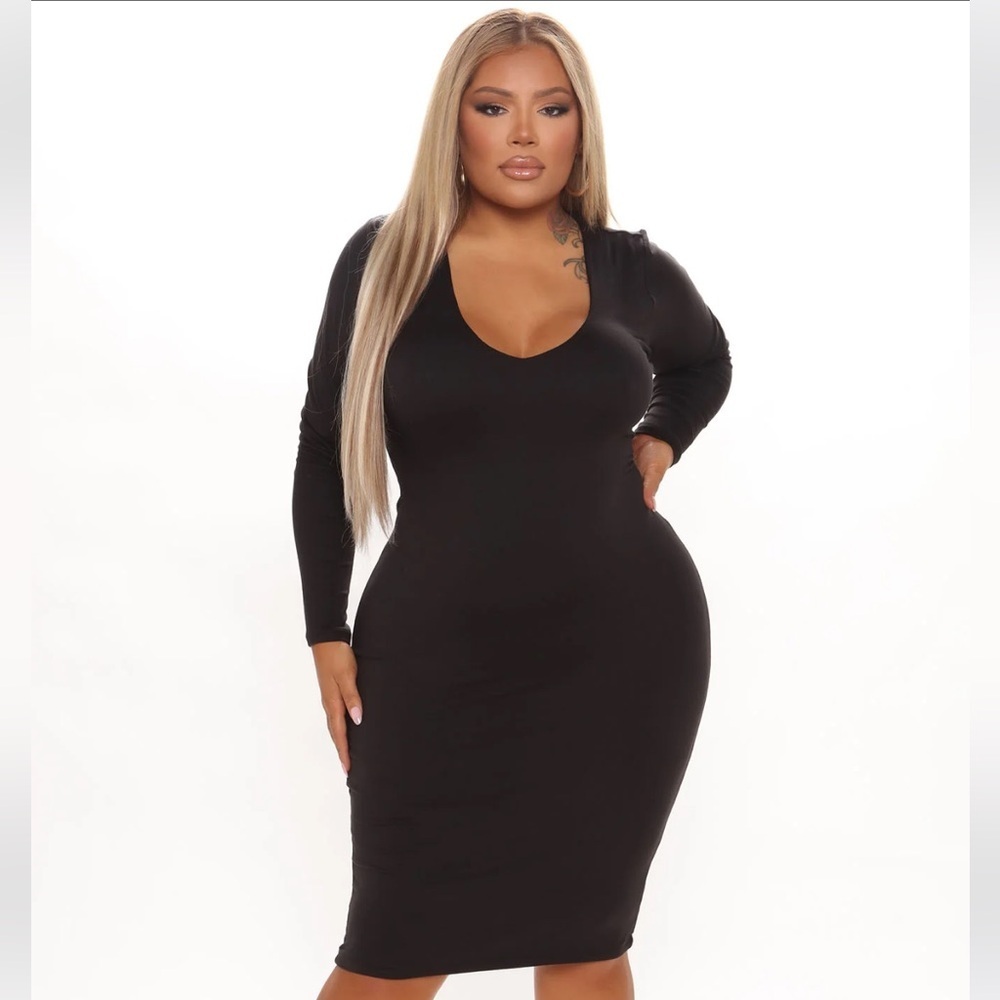 Fashion Nova Amilia Double Lined Midi Dress - Picture 7 of 12